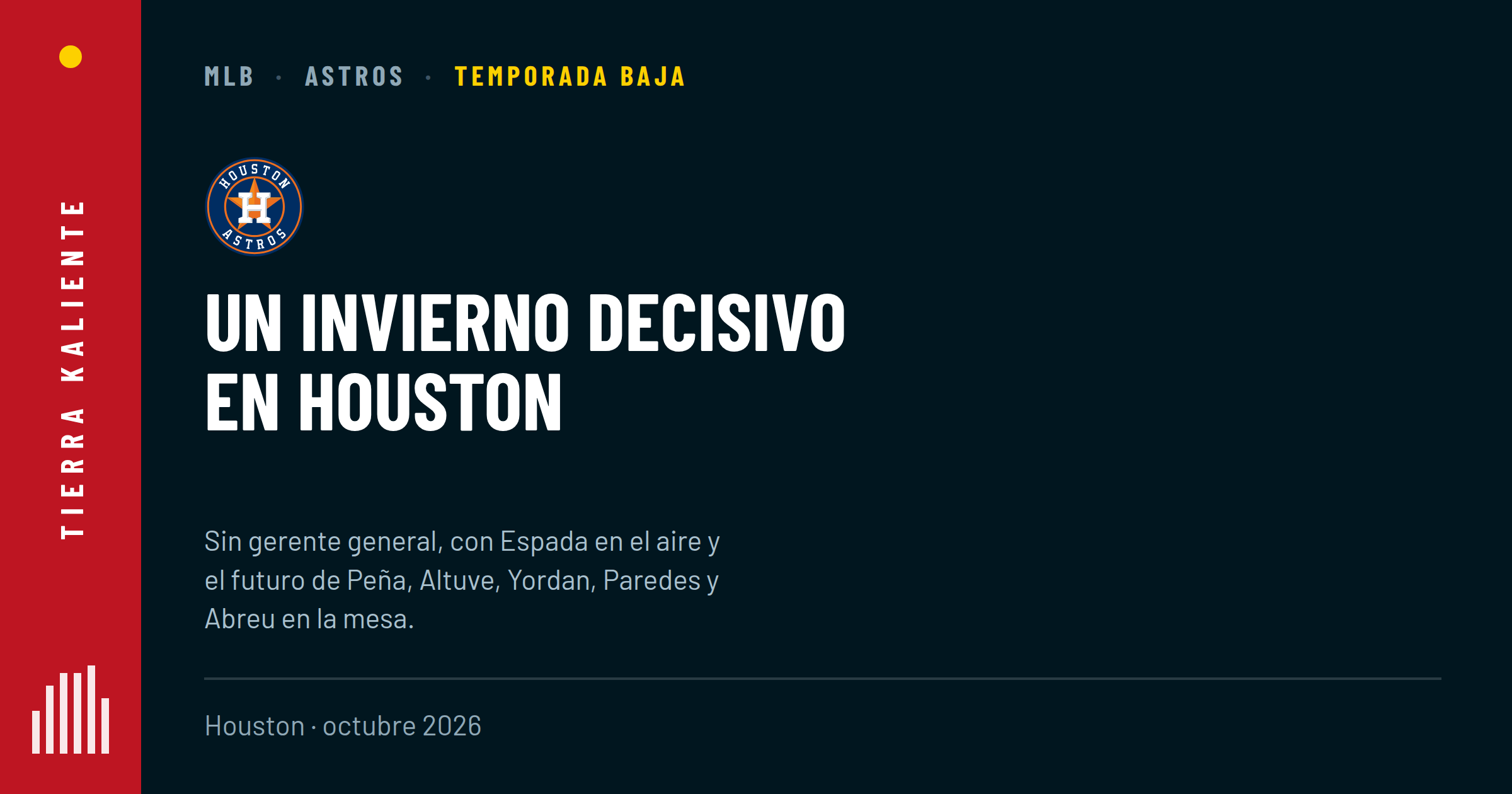 Astros, a una temporada baja decisiva: el futuro de Peña y el acomodo de Altuve y Yordan, en la mesa