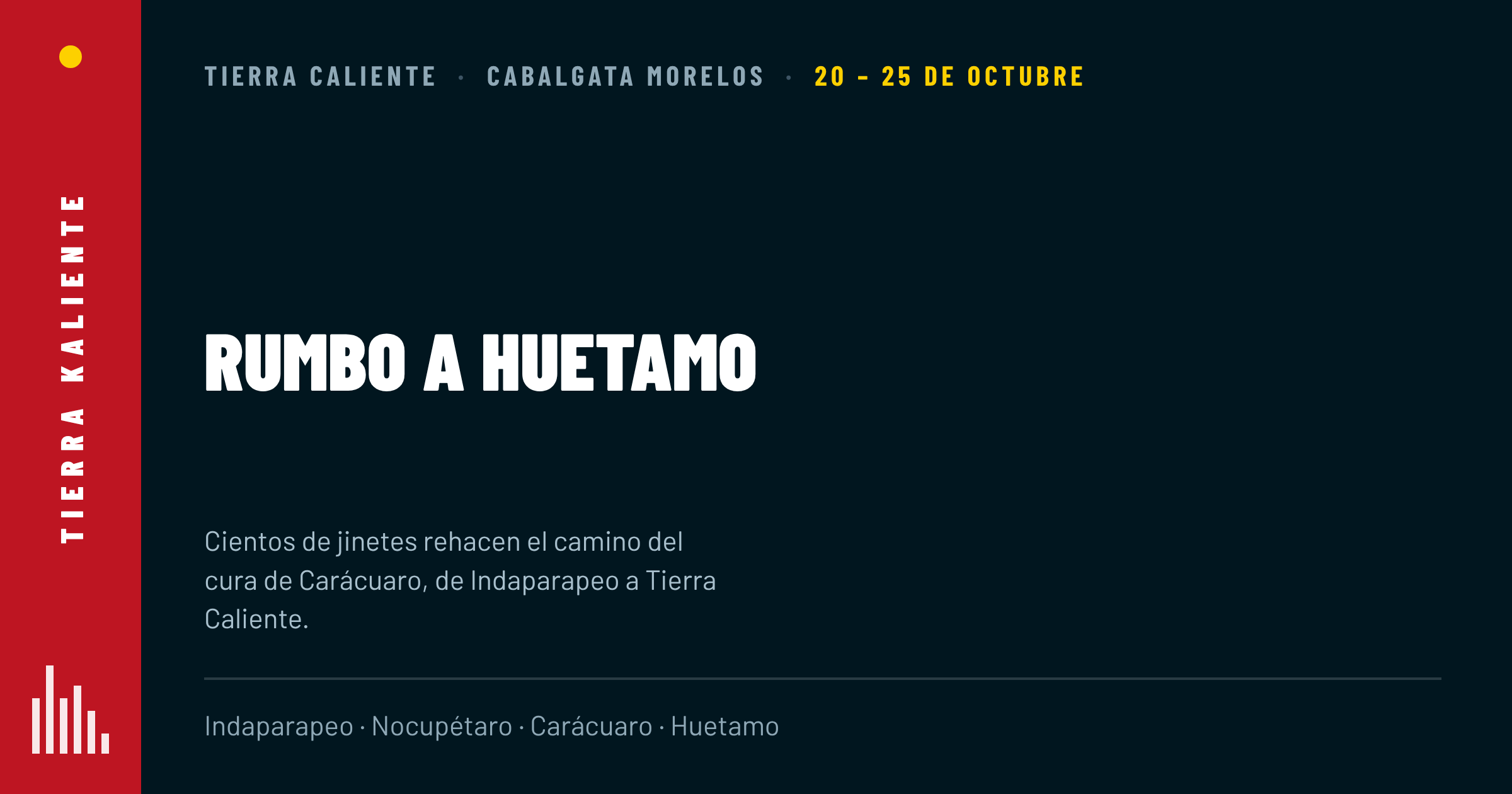 La Cabalgata Morelos ya va rumbo a Huetamo: cientos de jinetes rehacen el camino del cura de Carácuaro