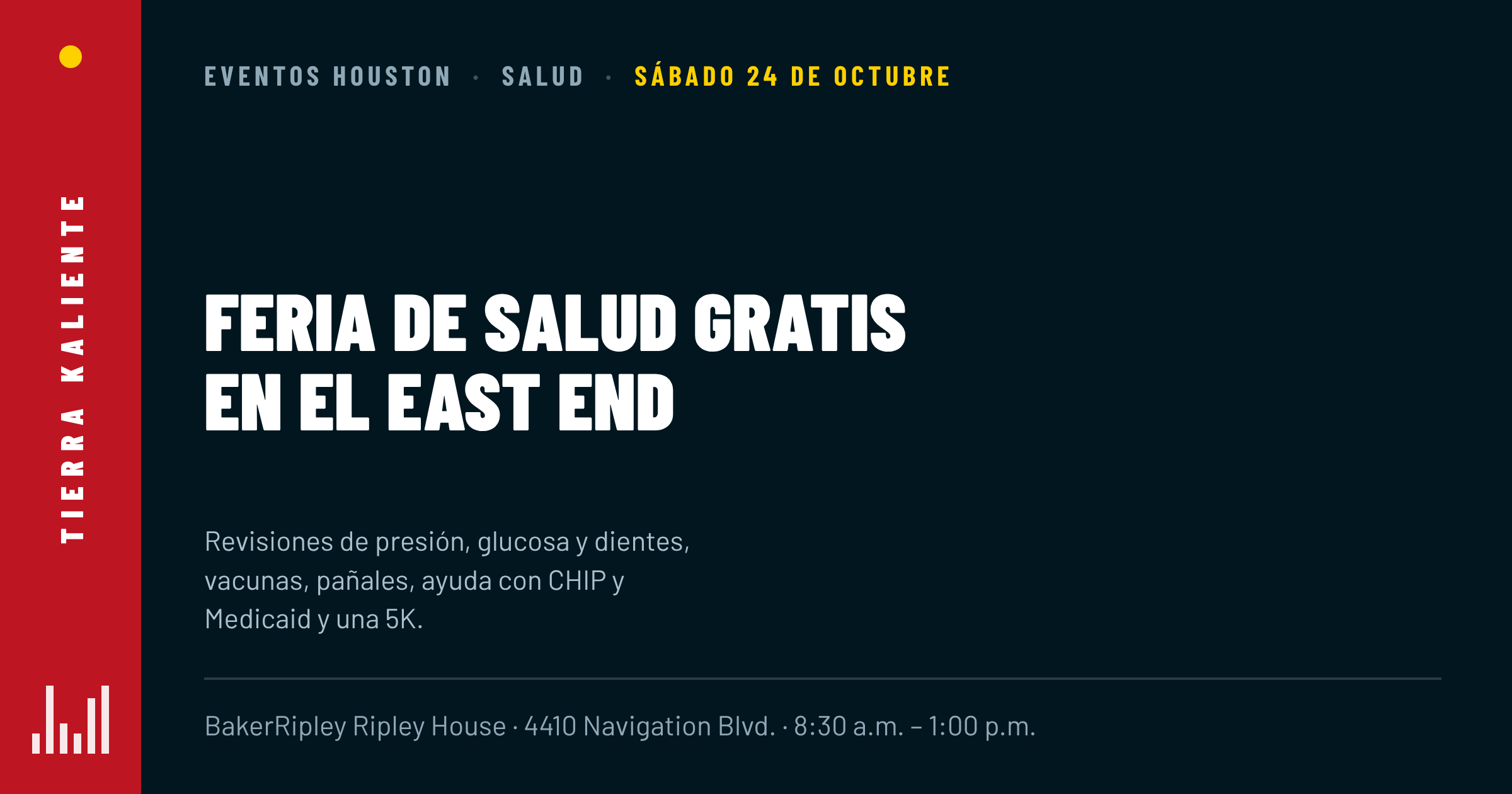 Feria de salud gratis este sábado en el East End: vacunas, revisiones, pañales y una carrera 5K en BakerRipley