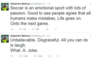 Molestó a Bedoya penal a favor del Tri