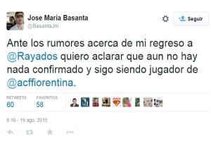 Con Rayados, aún nada confirmado: Basanta