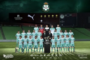El Campeón Santos se tomó la foto
