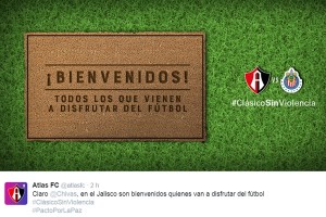 Se sumó Atlas a pacto por la paz en el Clásico