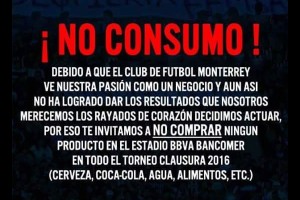 Aficionados invitan a boicot contra Rayados