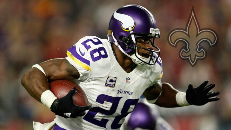 Santa decisión, Adrian Peterson jugará con New Orleans
