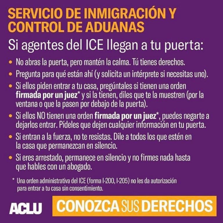 ¿Cómo protegerte de una redada del ICE?